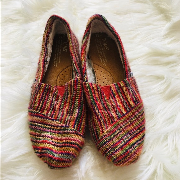 Toms Shoes - TOMS | Multi- colored Slip- on Shoes Size: 6.5